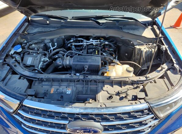 1FMSK7DH5NGC33331 2022 FORD FORD EXPLORER Blue Vista del compartimento del motor