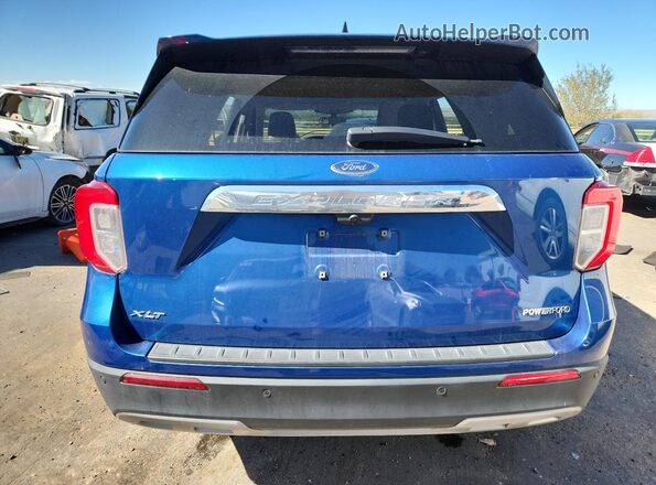 1FMSK7DH5NGC33331 2022 FORD FORD EXPLORER Blue Vista trasera