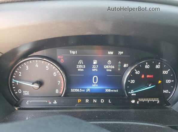 1FMSK7DH8PGC13321 2023 FORD FORD EXPLORER Silver Вид щитка приладів