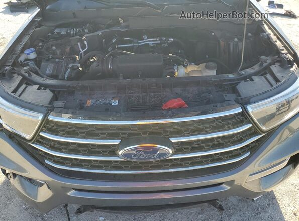 1FMSK7DHXNGC12099 2022 FORD FORD EXPLORER Gray Vista del compartimento del motor