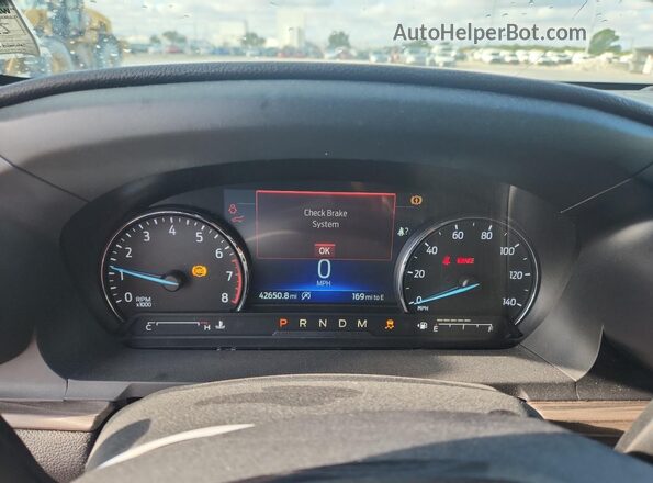 1FMSK7FH0LGA76611 2020 FORD FORD EXPLORER Black Instrument cluster view