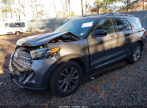 1FMSK7FH2NGA54550 2022 FORD FORD EXPLORER Серый Передняя левая четверть