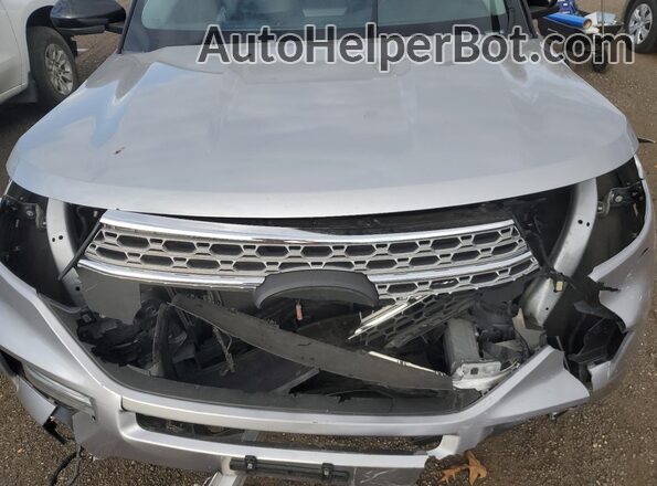 1FMSK7FH5NGA30355 2022 FORD FORD EXPLORER Silver Vista del compartimento del motor
