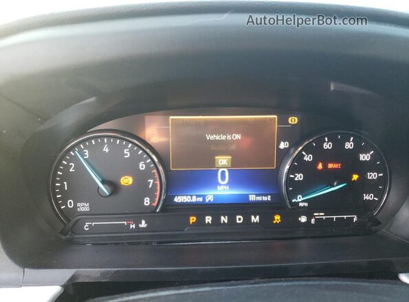 1FMSK8DH2LGC77936 2020 FORD FORD EXPLORER Silver Սարքավորումների վահանակի տեսք