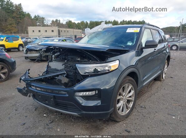 1FMSK8DH2RGA55907 2024 FORD FORD EXPLORER Blue წინა მარცხენა ხედი სამი მეოთხედიდან