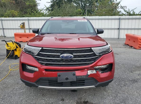 1FMSK8DH5LGD11898 2020 FORD FORD EXPLORER Red წინა ხედი