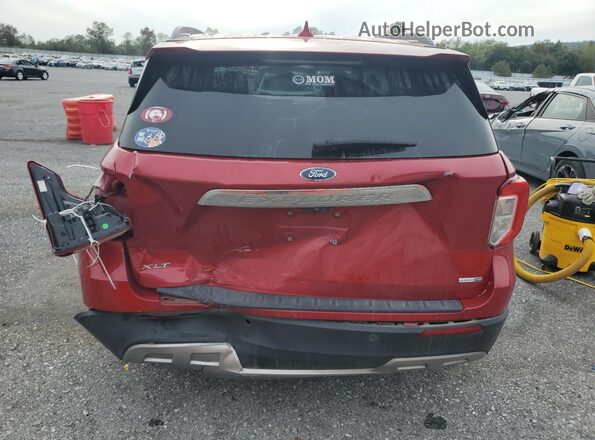 1FMSK8DH5LGD11898 2020 FORD FORD EXPLORER Red უკანა ხედი