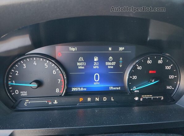 1FMSK8DH5NGA30736 2022 FORD FORD EXPLORER Gray Widok zestawu wskaźników