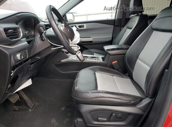 1FMSK8DH5NGA68855 2022 FORD FORD EXPLORER Red Widok wnętrza z przodu