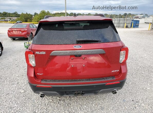 1FMSK8DH5NGA68855 2022 FORD FORD EXPLORER Red Widok z tyłu