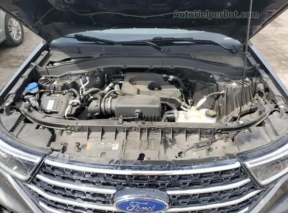 1FMSK8DH7LGC38484 2020 FORD FORD EXPLORER Gray Engine compartment view