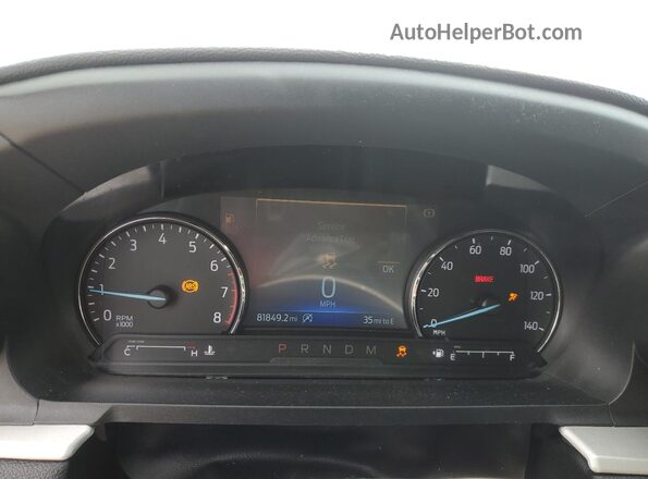 1FMSK8DH7LGC38484 2020 FORD FORD EXPLORER Gray Instrument cluster view