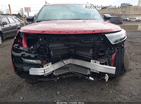 1FMSK8DH8RGA37346 2024 FORD FORD EXPLORER Red Vista frontal