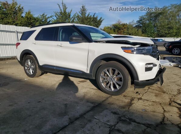 1FMSK8DH9LGC40687 2020 FORD FORD EXPLORER Белый Передняя правая четверть