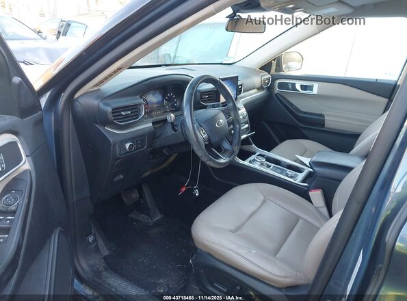 1FMSK8DHXLGA43009 2020 FORD FORD EXPLORER Blue Widok wnętrza z przodu