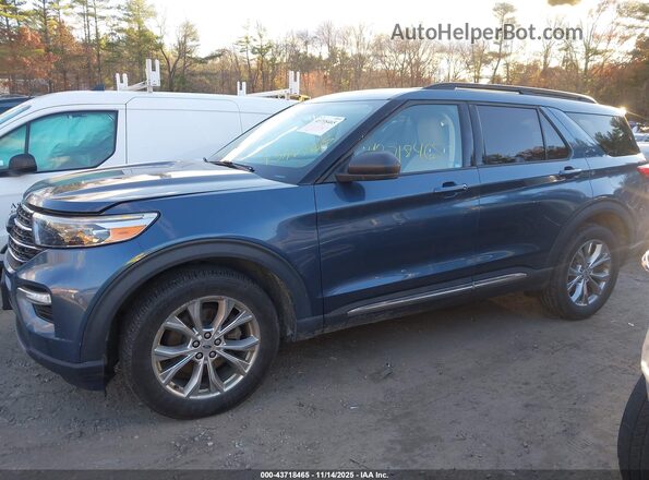 1FMSK8DHXLGA43009 2020 FORD FORD EXPLORER Blue Widok wnętrza 360 stopni