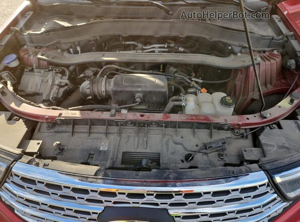 1FMSK8FH3MGA48163 2021 FORD FORD EXPLORER Красный Вид подкапотного пространства