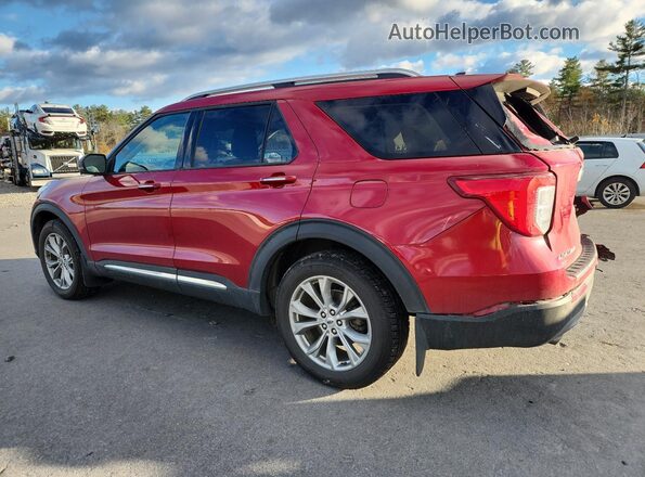 1FMSK8FH3MGA48163 2021 FORD FORD EXPLORER Красный Задняя левая четверть