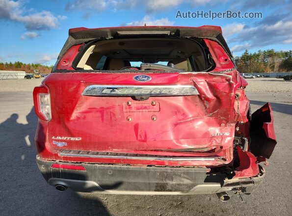 1FMSK8FH3MGA48163 2021 FORD FORD EXPLORER Красный Вид сзади