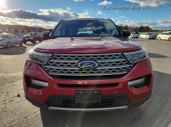 1FMSK8FH3MGA48163 2021 FORD FORD EXPLORER Красный Вид спереди