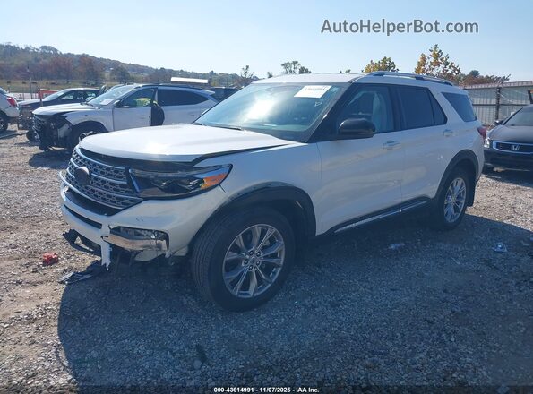 1FMSK8FH5RGA52853 2024 FORD FORD EXPLORER White Առջևի ձախ երեք քառորդ տեսարան