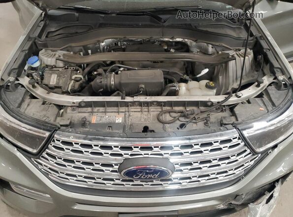 1FMSK8FH7LGA31123 2020 FORD FORD EXPLORER Gray ძრავის განყოფილების ხედი