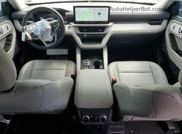 1FMUK8DH1SGA46422 2025 FORD FORD EXPLORER White Widok deski rozdzielczej
