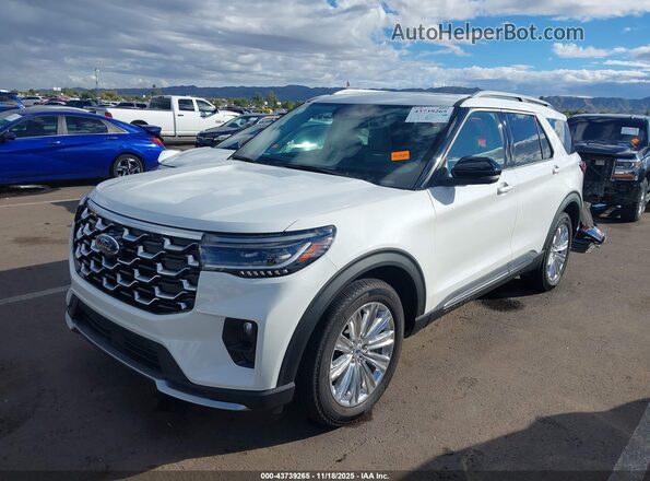 1FMUK8HH7SGA37654 2025 FORD FORD EXPLORER Белый Передняя левая четверть