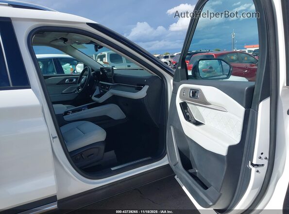 1FMUK8HH7SGA37654 2025 FORD FORD EXPLORER Белый Вид салона спереди