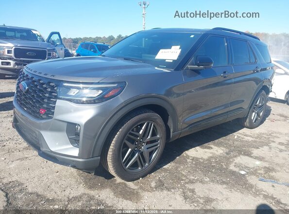 1FMWK8GC2SGA33218 2025 FORD FORD EXPLORER Gray Vista tres cuartos delantera izquierda