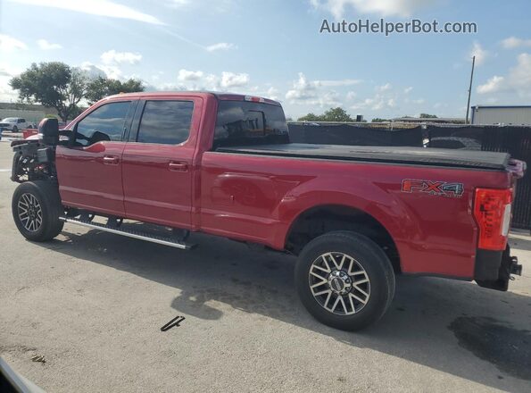 1FT7W2B60HEF04654 2017 FORD F250 Red Tył lewy