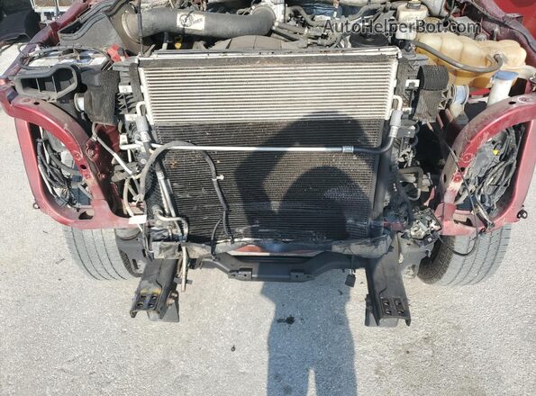 1FT7W2B60HEF04654 2017 FORD F250 Red Widok wnętrza z tyłu