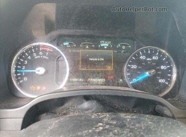 1FT7W2B60HEF04654 2017 FORD F250 Red Widok zestawu wskaźników