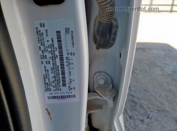 1FT7W2BA7REF08786 2024 FORD F250 White Vista de la etiqueta del VIN