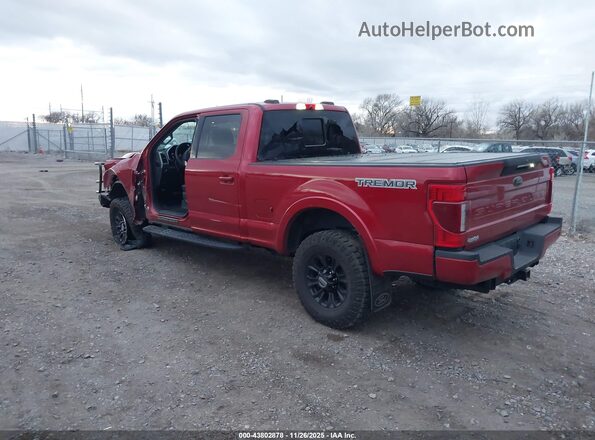 1FT7W2BNXLEE06649 2020 FORD F-250 Red Rear left