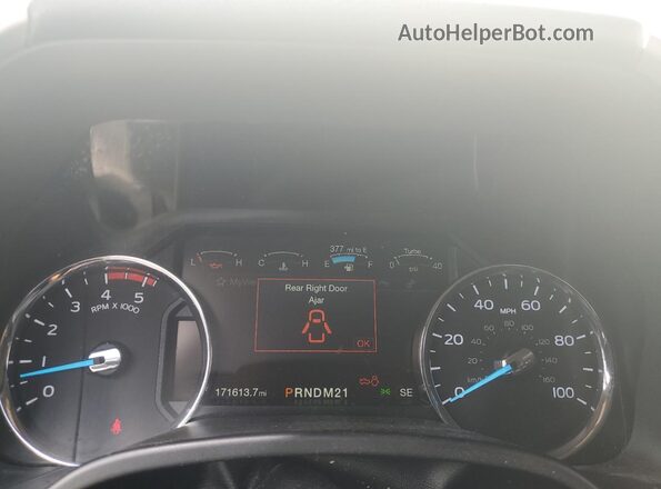 1FT7W2BT4JEB95881 2018 FORD F250 White Вид щитка приладів