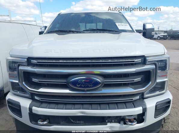 1FT7W2BT6MEC52912 2021 FORD F-250 Белый Вид щитка приборов