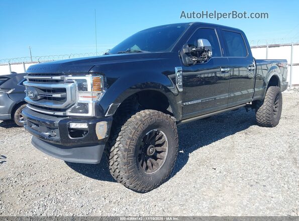 1FT7W2BT9MEC02201 2021 FORD F-250 Black Առջևի ձախ երեք քառորդ տեսարան
