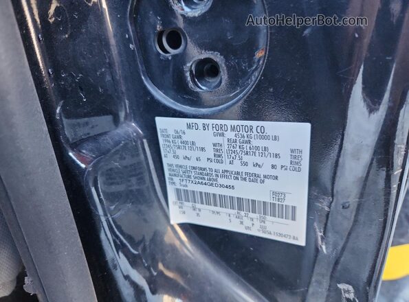 1FT7X2A64GED30455 2016 FORD F250 Black Widok wnętrza z tyłu