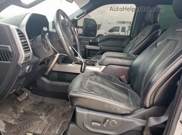 1FT8W2BT2LEC39433 2020 FORD F250 Silver Widok wnętrza z przodu