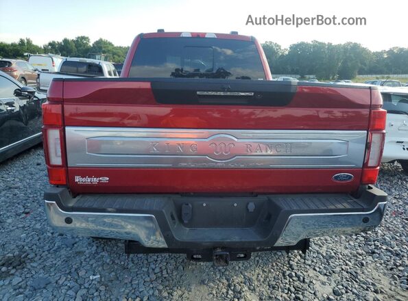 1FT8W2BT4NEG09364 2022 FORD F250 Красный Вид сзади