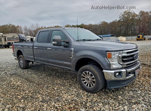 1FT8W2BT5NEC57153 2022 FORD F250 Gray Delantero derecho