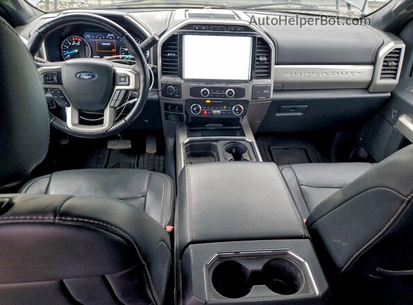 1FT8W2BT5NEC57153 2022 FORD F250 Gray Vista del salpicadero
