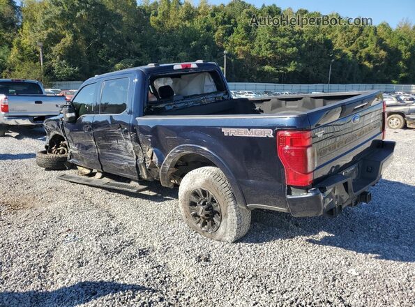 1FT8W2BT5NEC72848 2022 FORD F250 Blue Tył lewy