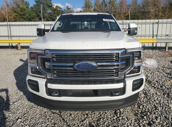 1FT8W3BT5LED74024 2020 FORD F350 White Widok z przodu