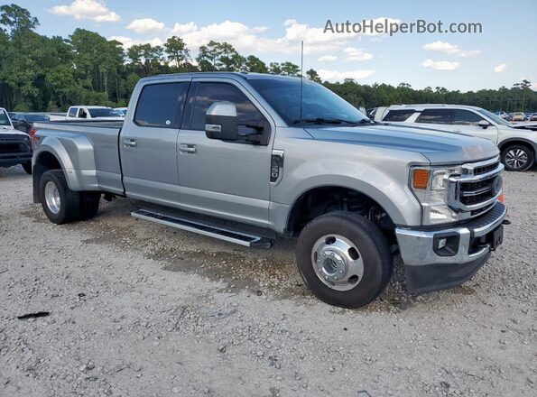 1FT8W3DN4NEF23489 2022 FORD F350 Серебряный Передняя правая четверть