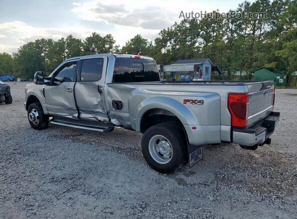 1FT8W3DN4NEF23489 2022 FORD F350 Серебряный Задняя левая четверть