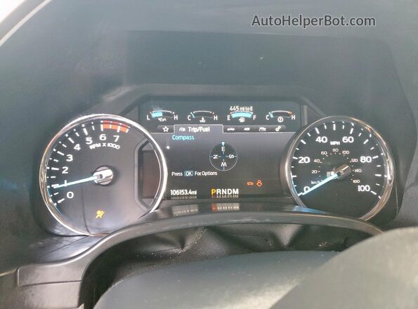 1FT8W3DN4NEF23489 2022 FORD F350 Серебряный Вид щитка приборов