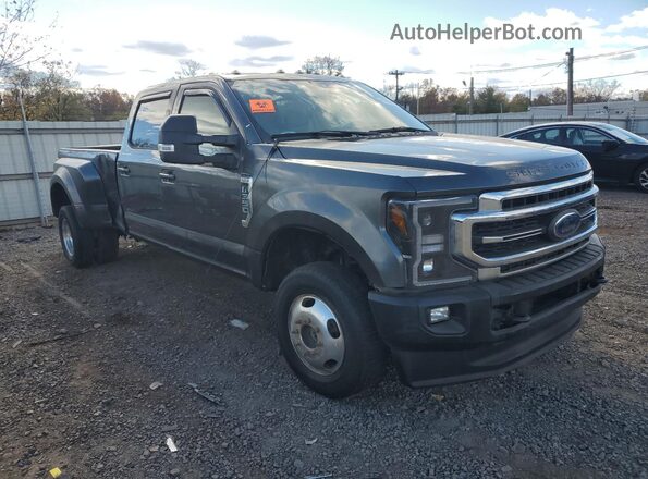 1FT8W3DT0LEE03409 2020 FORD F350 Gray წინა მარჯვენა