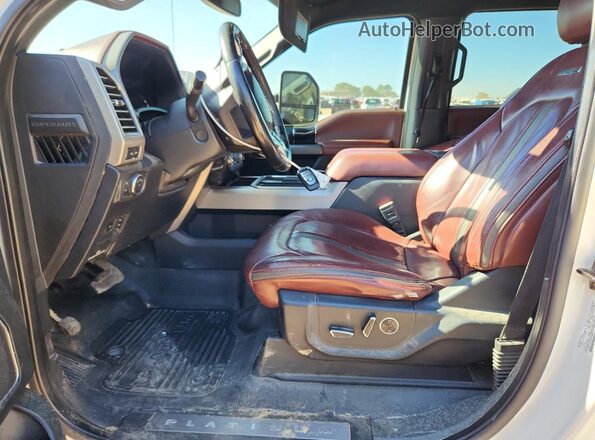 1FT8W3DT1LEC70580 2020 FORD F350 White წინა სალონის ხედი